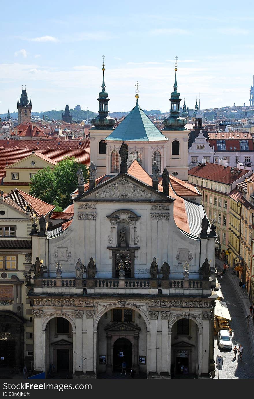 The steeples of Prague