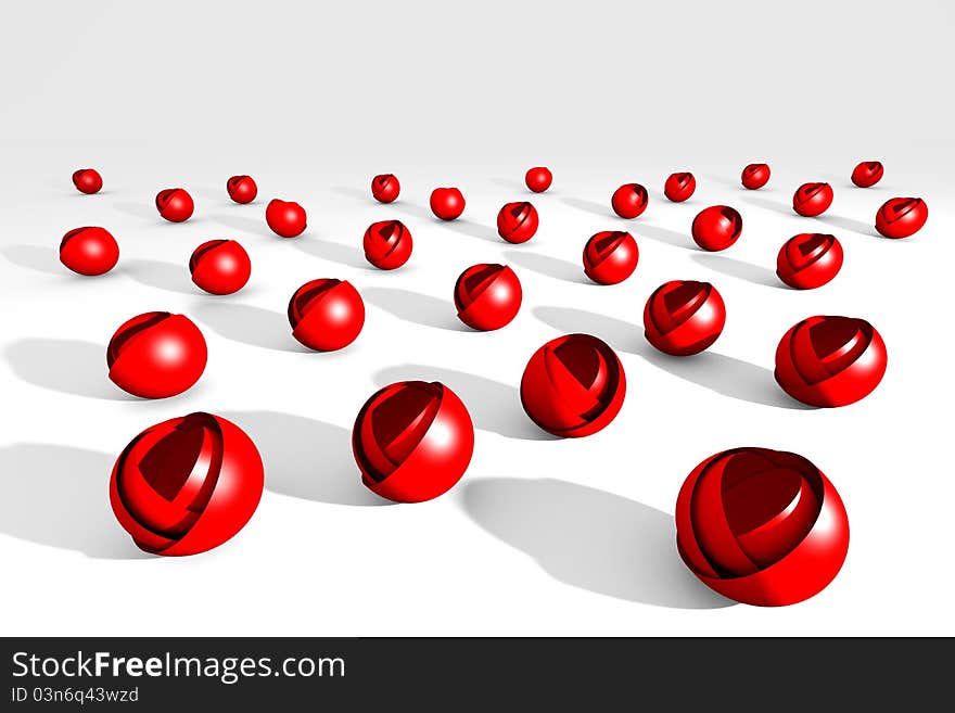 Background illustration of a field of red stylized roses. Background illustration of a field of red stylized roses