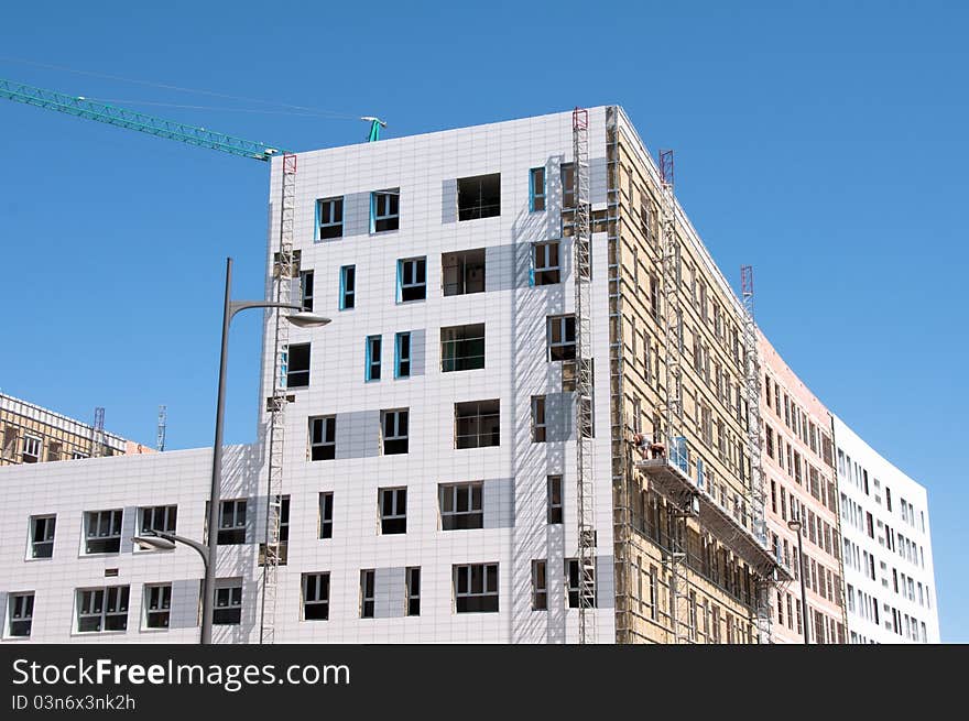 Building under construction at Spain