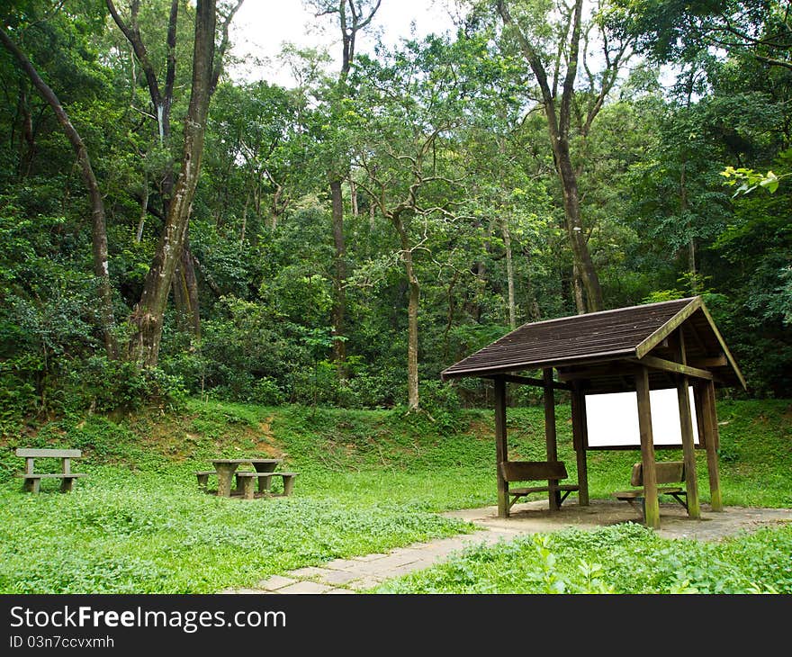 Green park pavilion and rest place. Green park pavilion and rest place