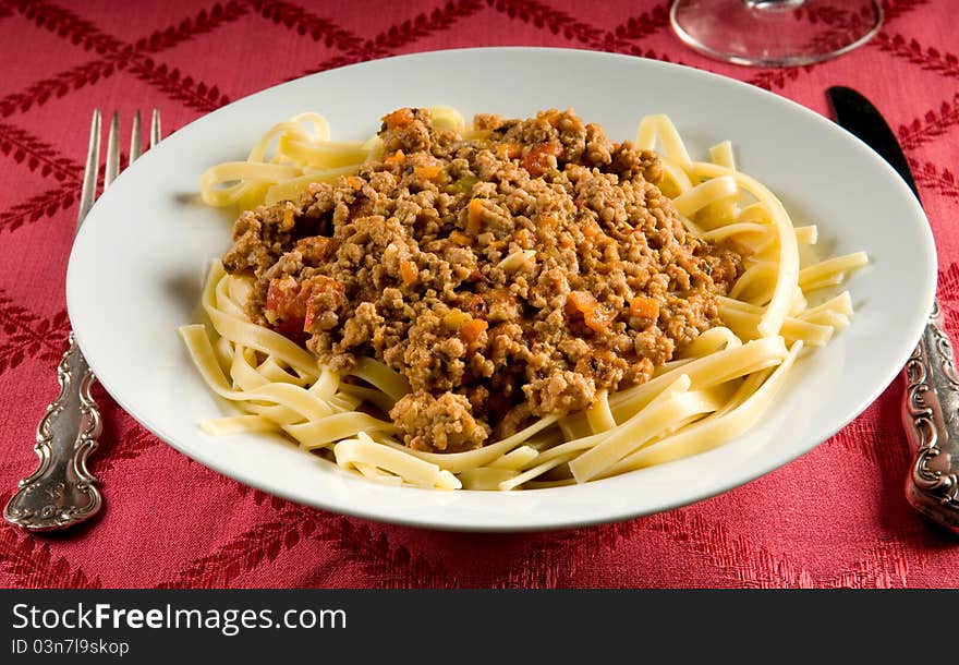 Fettuccine Bolognese