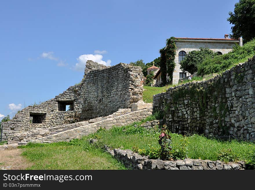 Kalemegdan fortress in belgrade, old ancient castle