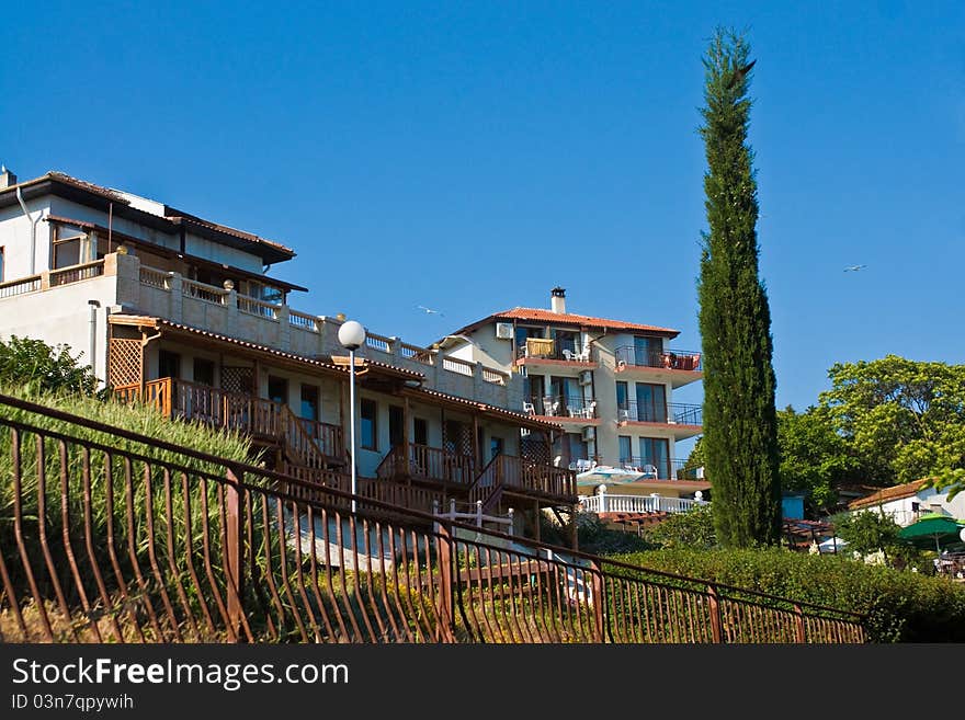 Beautiful houses in Nesebar