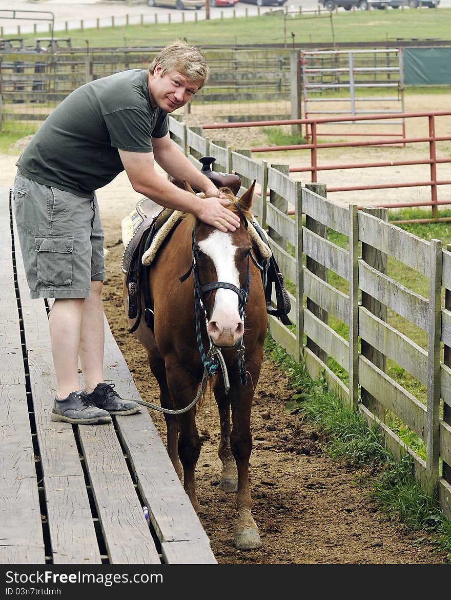 City Man Handling Horse