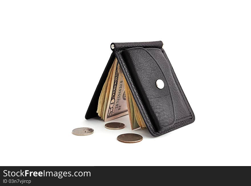 Purse with dollars