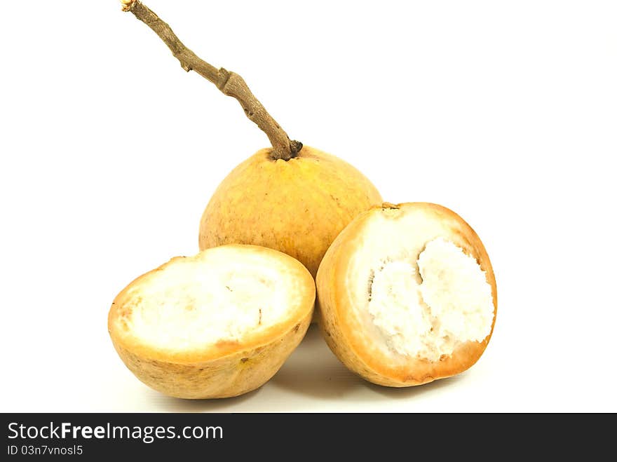 This Thai fruit isolated on the white background. This Thai fruit isolated on the white background.