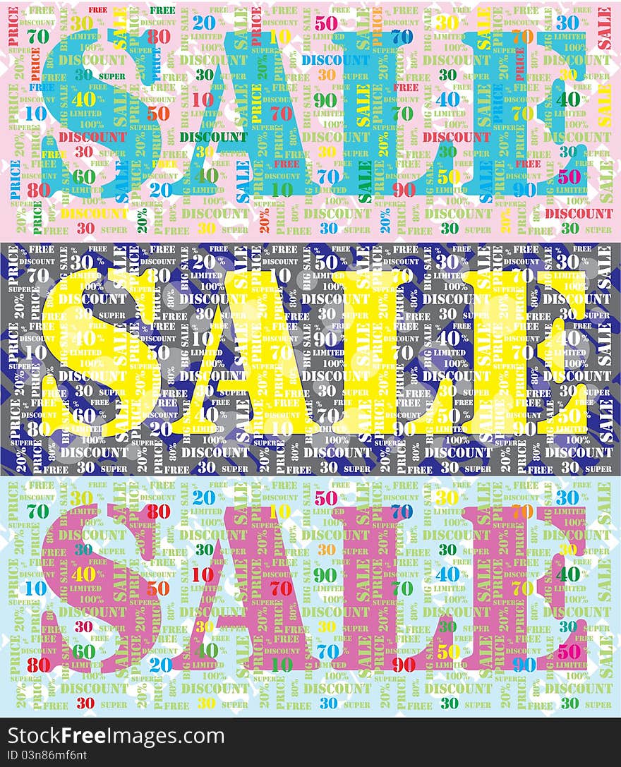 Sale backdrop