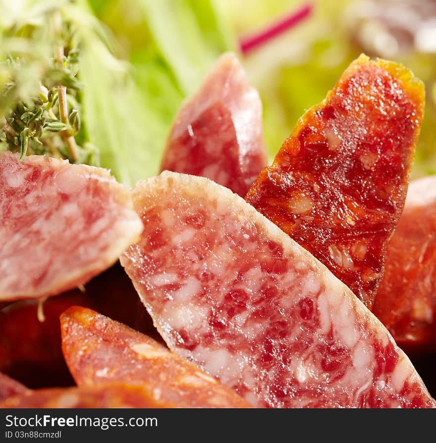 Close-up Salchichon