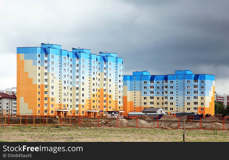 New residential buildings in Brest, Belarus. New residential buildings in Brest, Belarus