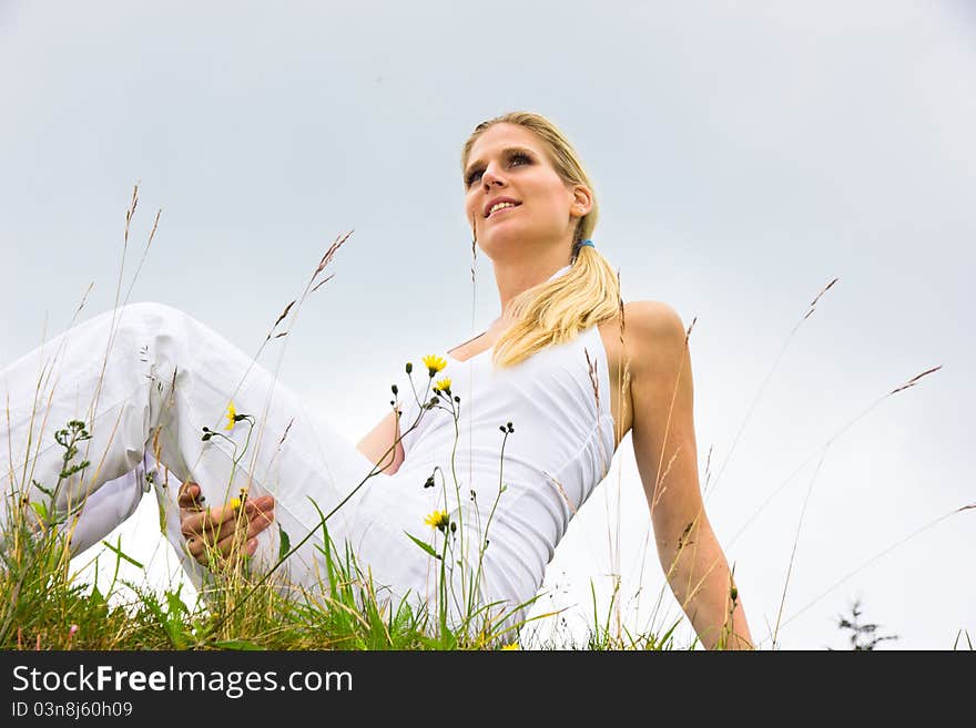 Girl In Grass