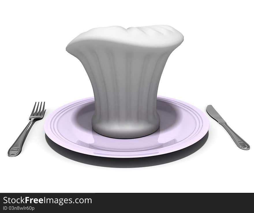 Cook a dish, a symbol of the chef restaurants and cafes. Cook a dish, a symbol of the chef restaurants and cafes