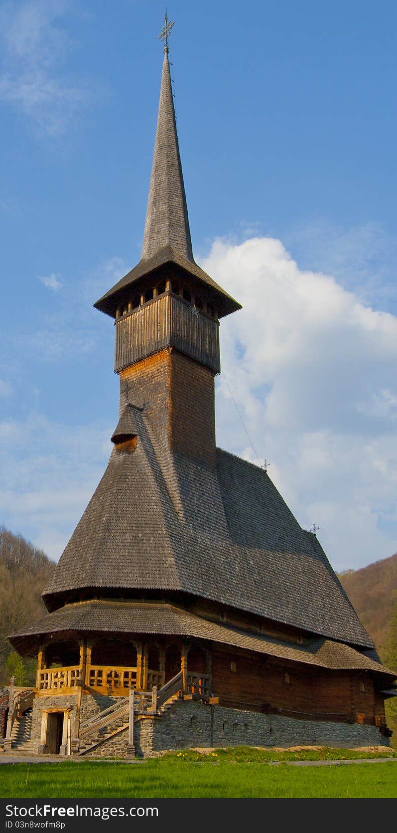 Old wooden church in transilvania