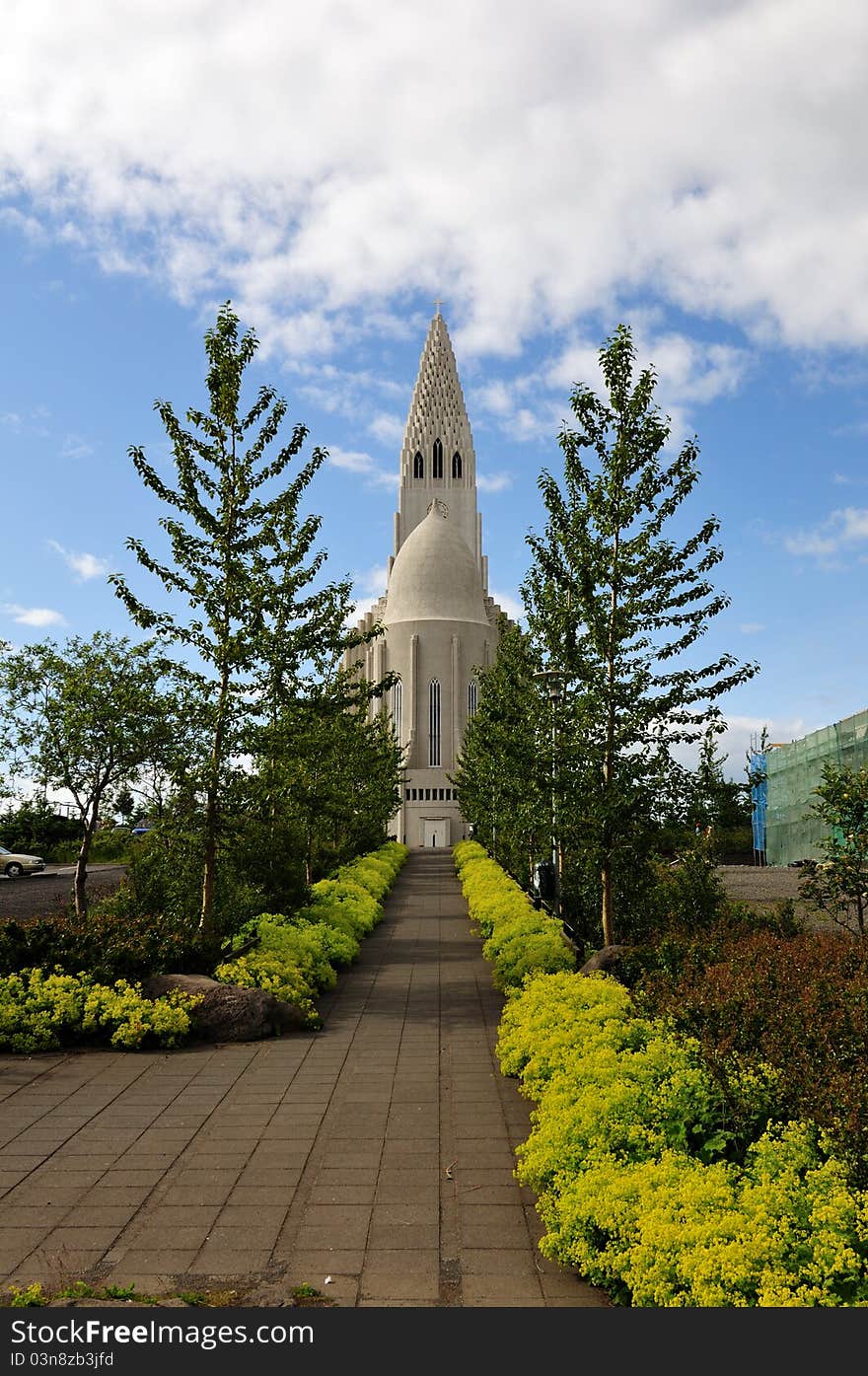 Hallgrimskirkja in Reykjavik Iceland