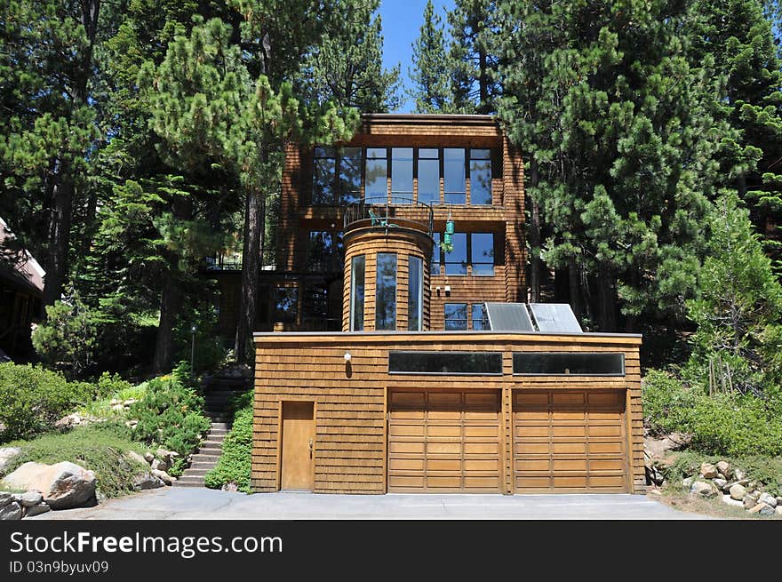 An ski cabin in the Lake Tahoe ski area. An ski cabin in the Lake Tahoe ski area.