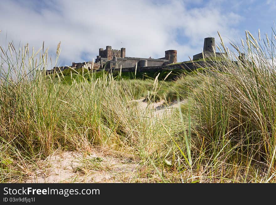 Bamburgh Castle from the Dunes