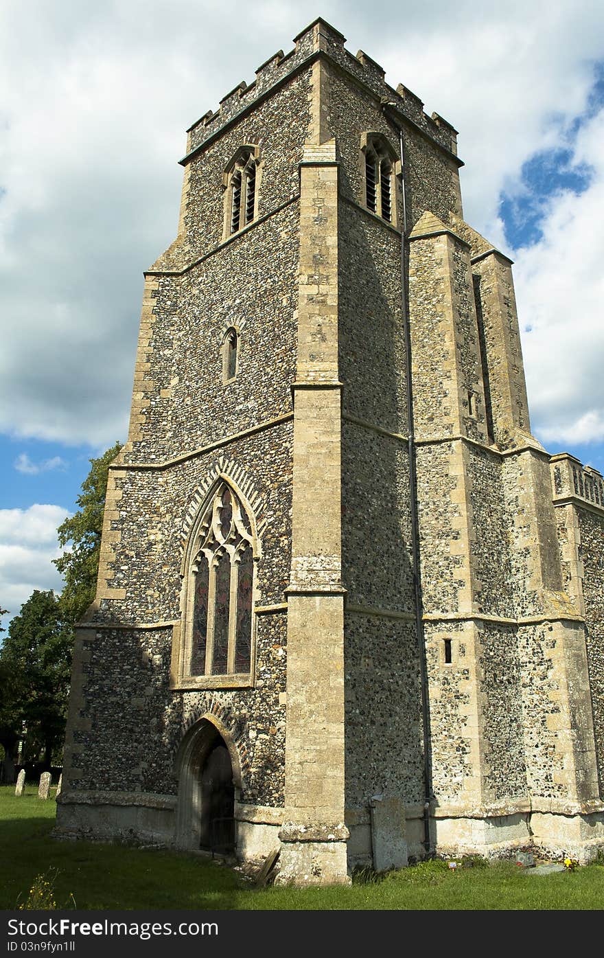 Corner of St. Peter´s church in Felsham / Suffolk. Corner of St. Peter´s church in Felsham / Suffolk