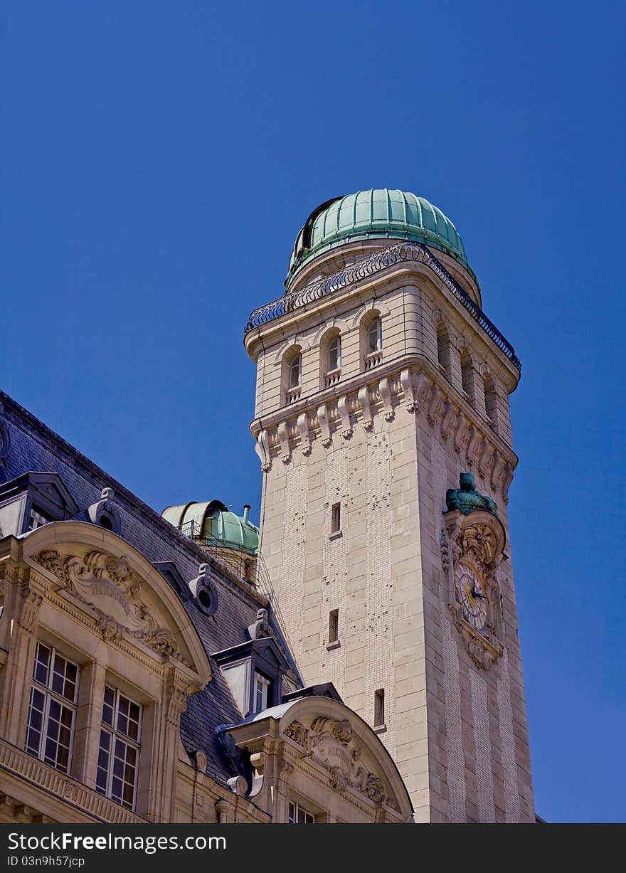 Observatory tower of the University of Sorbone Paris. Observatory tower of the University of Sorbone Paris