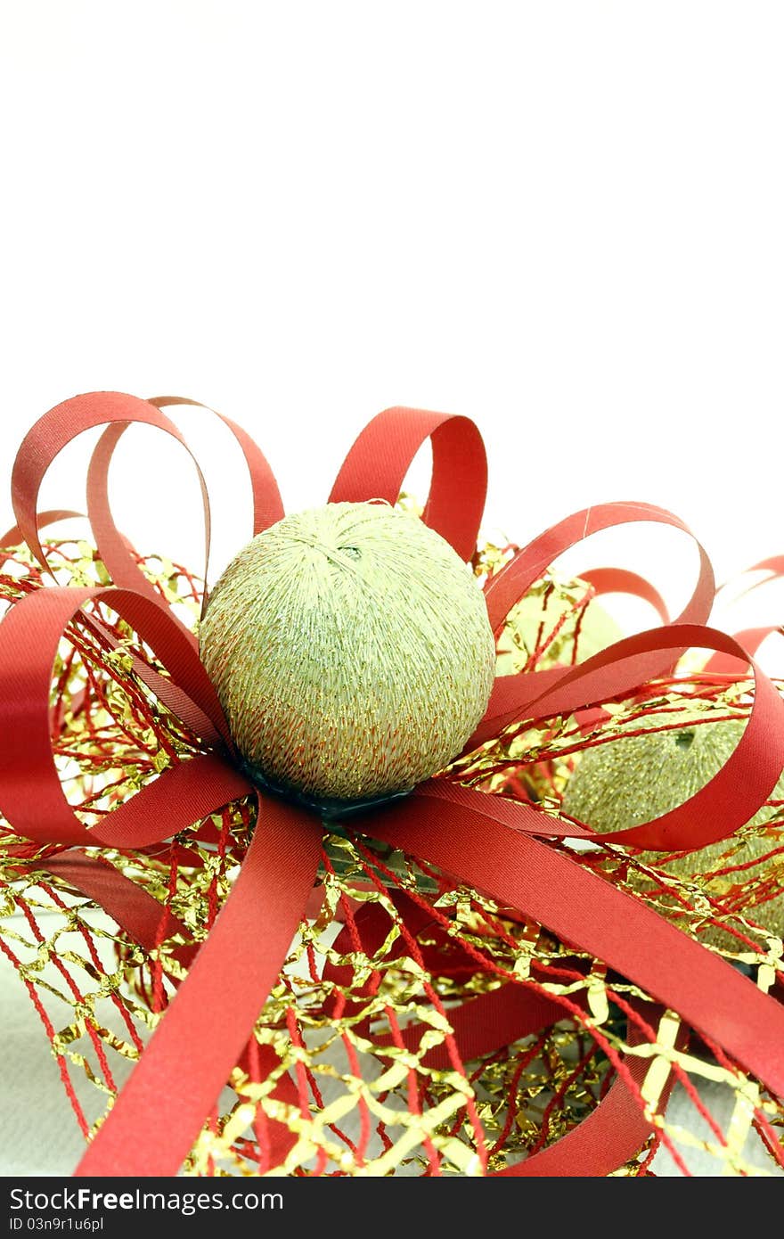 Christmas ball on a white background.