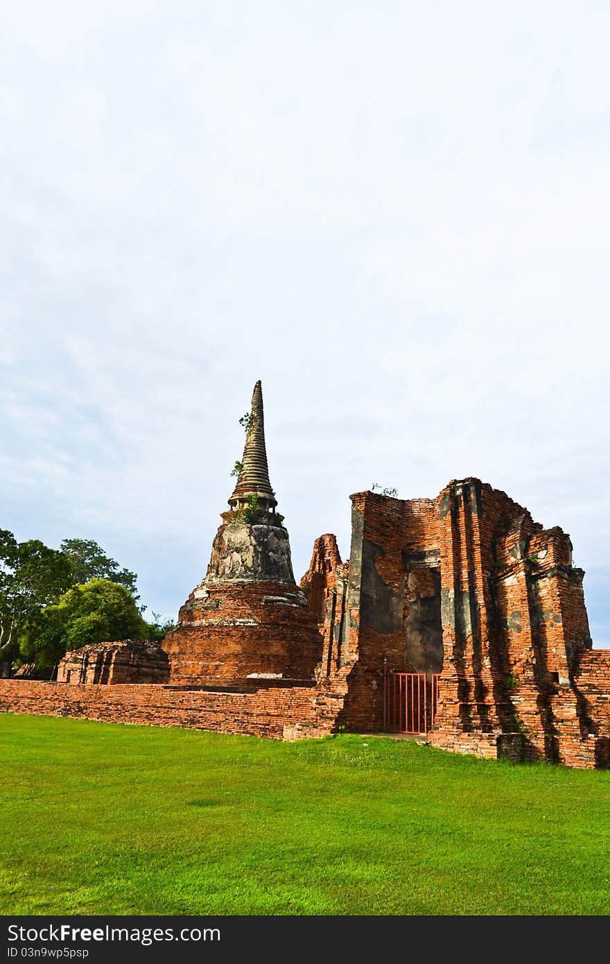 Historic site and sky of thailand. Historic site and sky of thailand