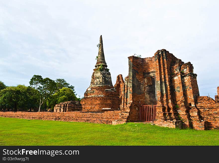 Historic site and sky of thailand. Historic site and sky of thailand