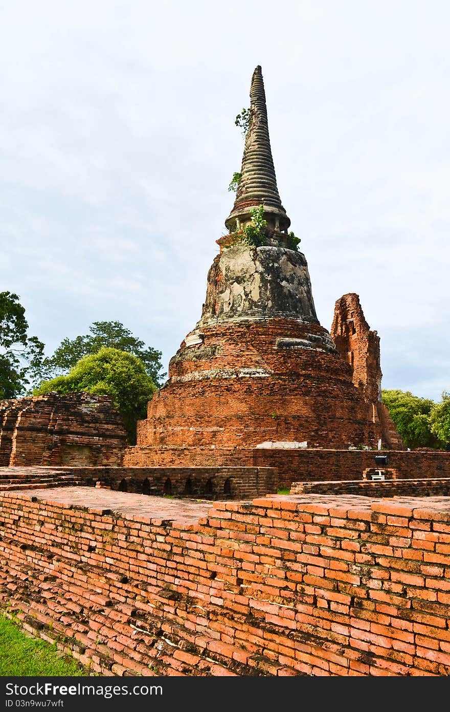 Historic site and sky of thailand. Historic site and sky of thailand