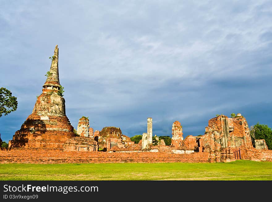 Historic site and sky of thailand. Historic site and sky of thailand