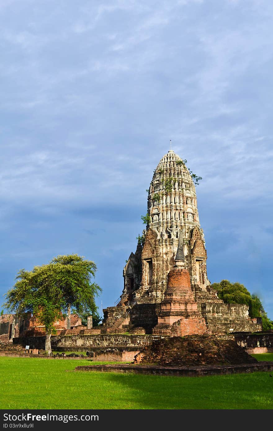 Historic site  in Ayutthaya of ,thailand