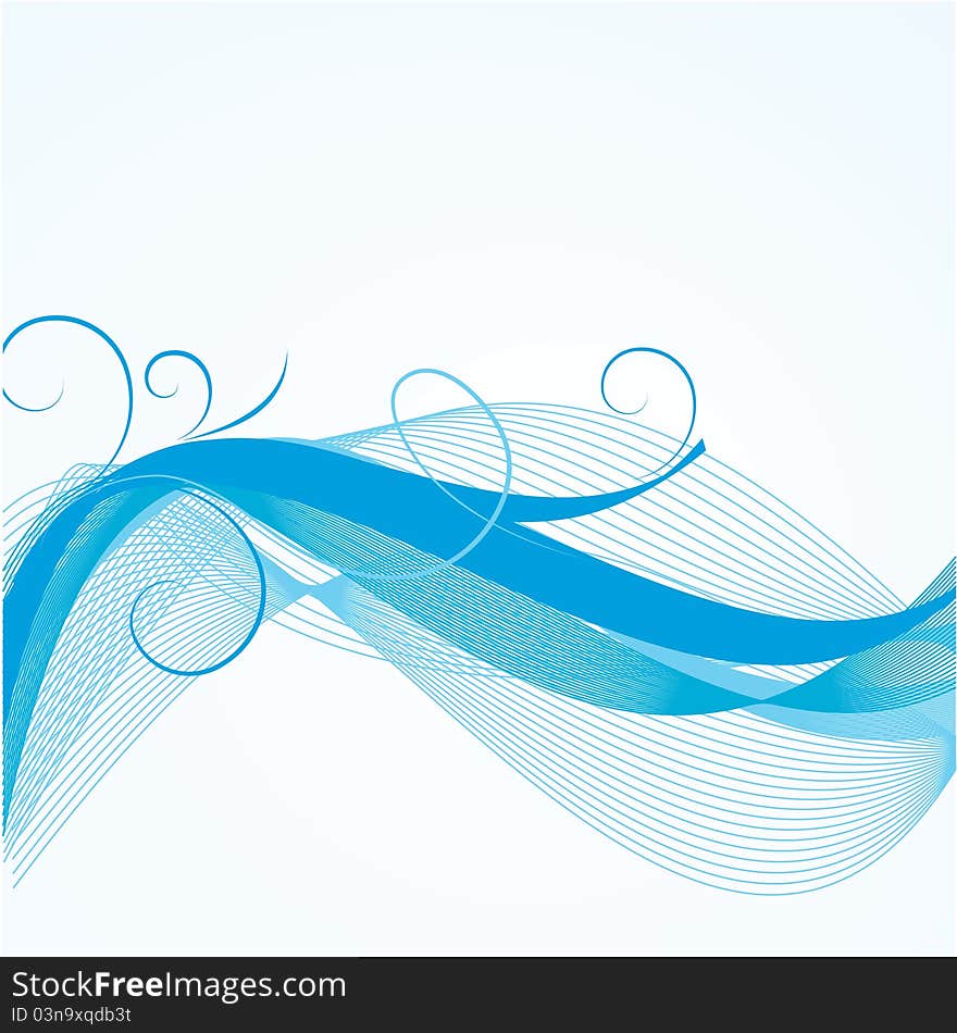 Wavy abstract background