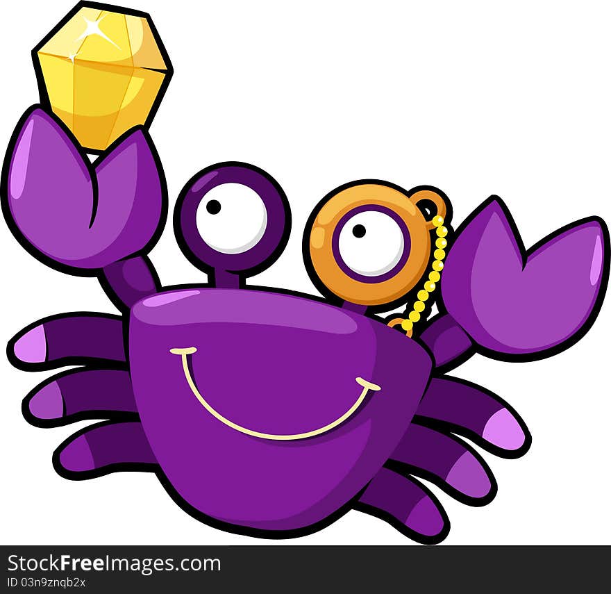 Illustration crab vector