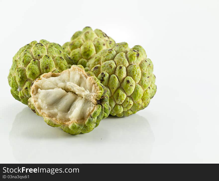 Custard apple, tropical fruit in Thailand. Custard apple, tropical fruit in Thailand