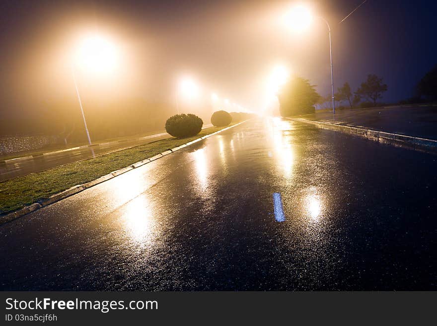 Streetlight & Fog