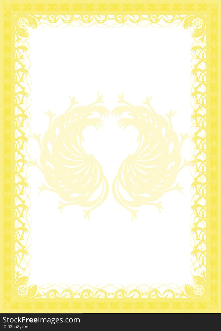 A luxury blank, certificate, border