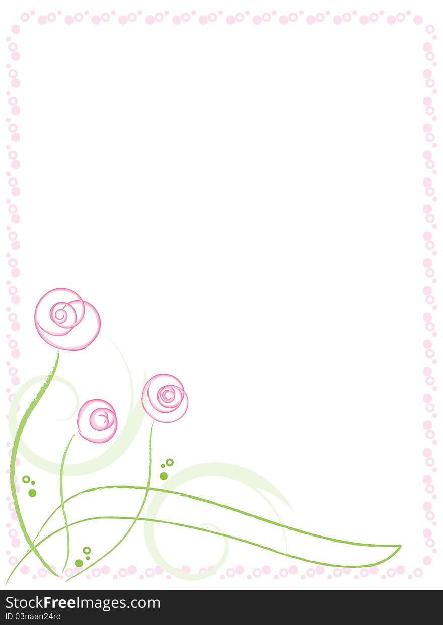 Greeting Card With Flowers