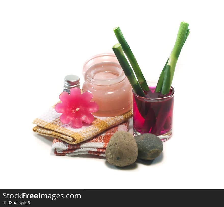 Spa still life  with flower