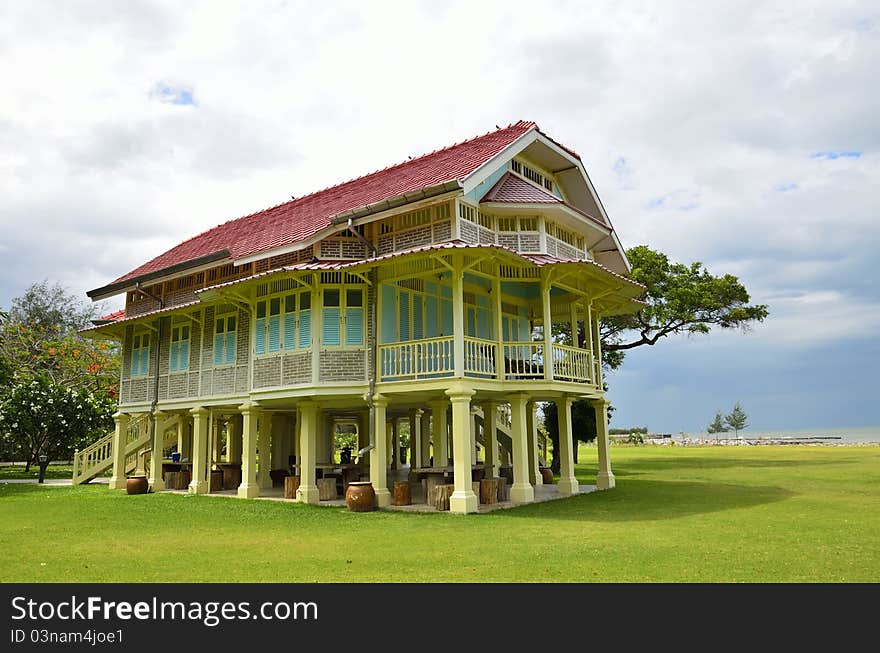 Maruekhathayawan palace in Thailand