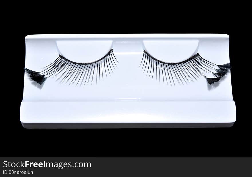 Artificial Eyelashes With Feather