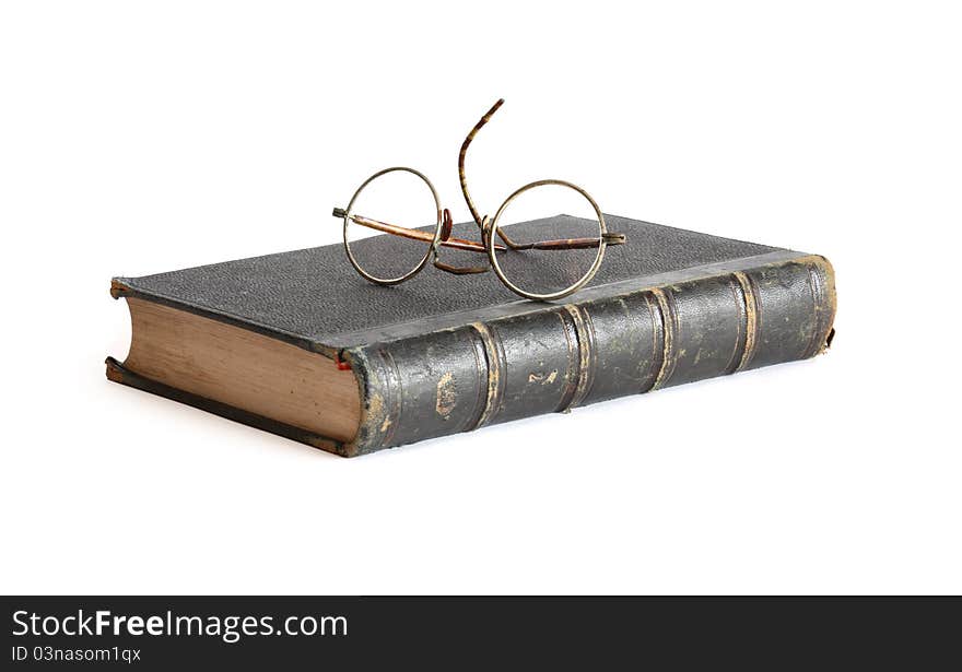 Old Book And Spectacles