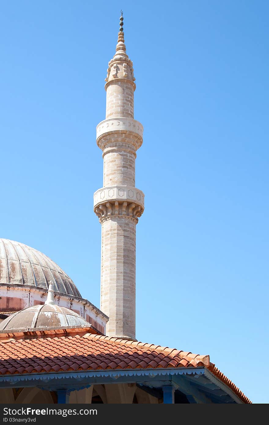 Old Mosque on the Greek Island of Rhodes