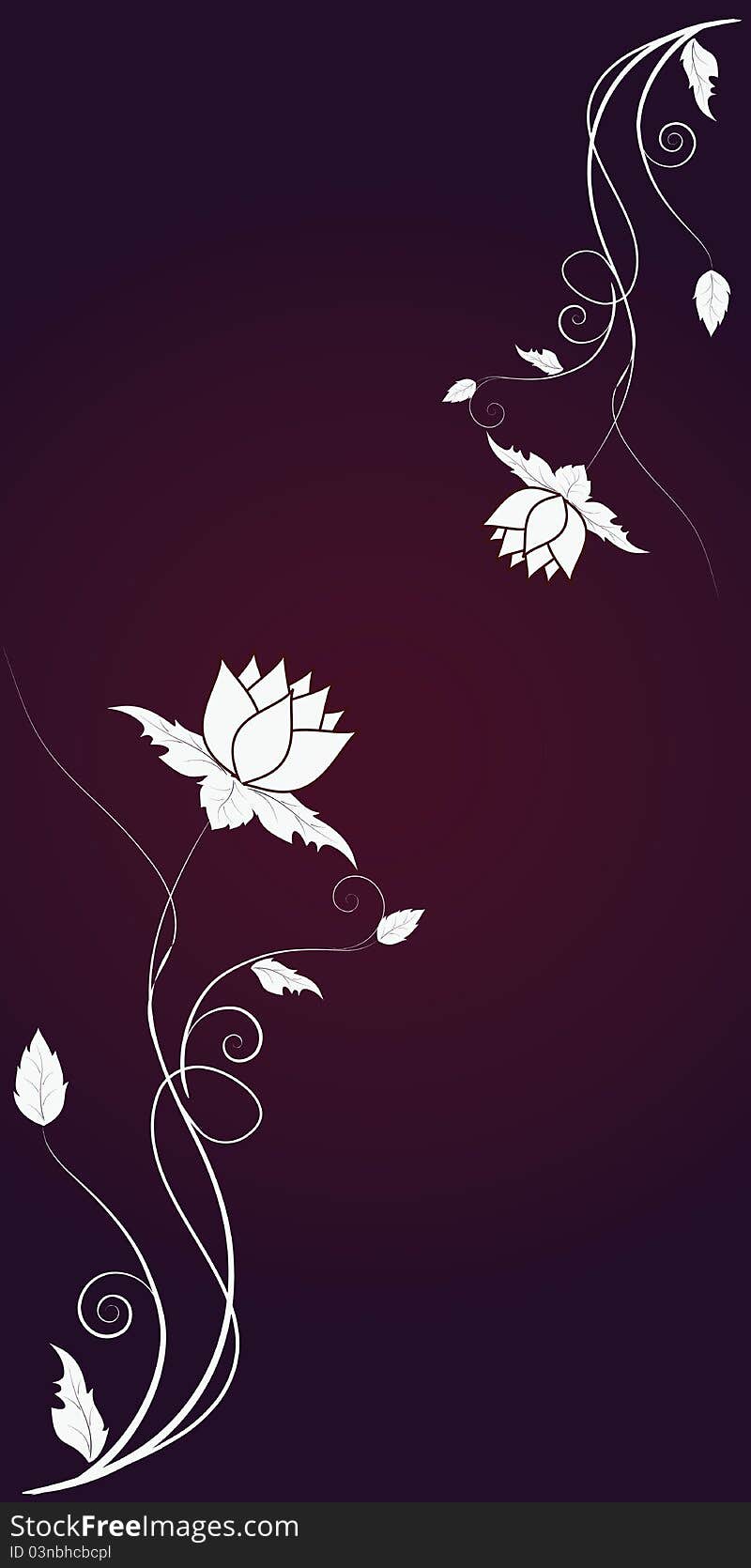 Floral abstract design element for your text