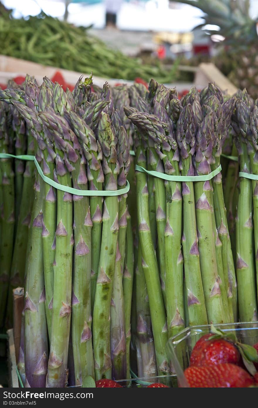 Asparagus bunches