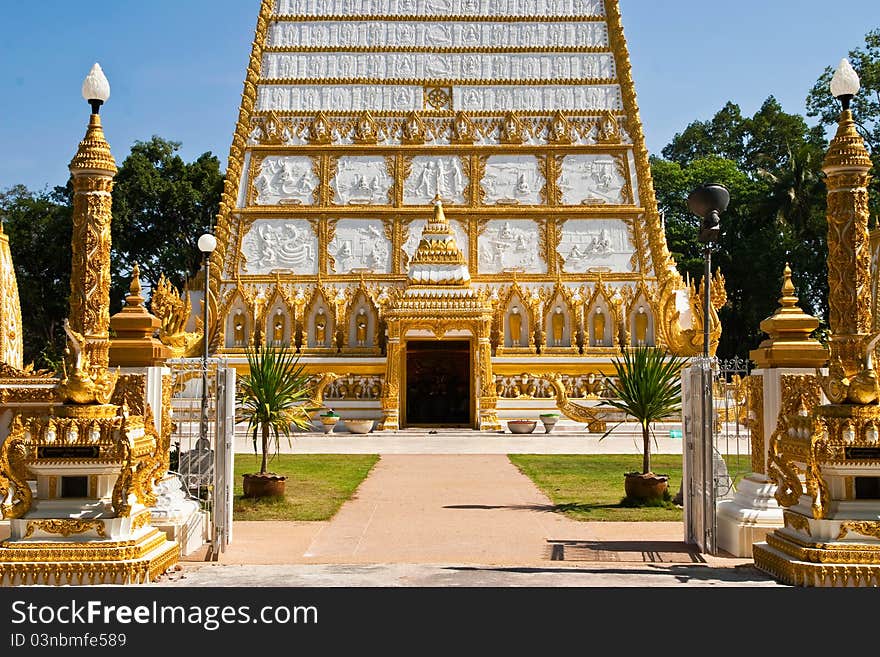 Historic buddhist church in Thailand