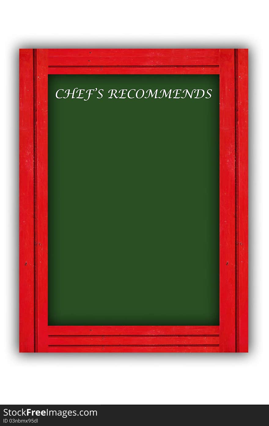 Paint wooden menu board for food shop