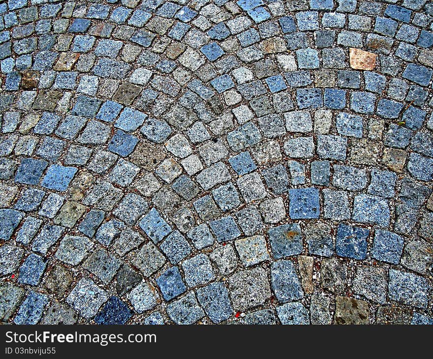 Blue and gray pavement as background