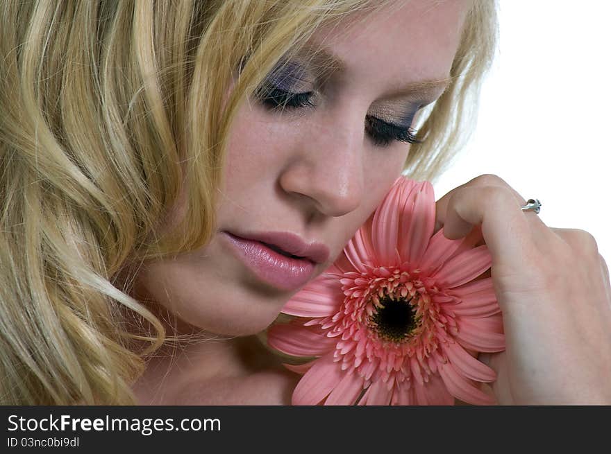 Beautiful Girl with a flower