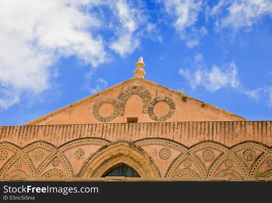 Frieze Of Ancient Medieval Duomo Di Monreale