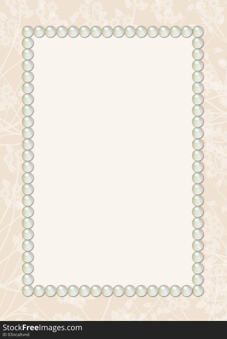 Background with pearls