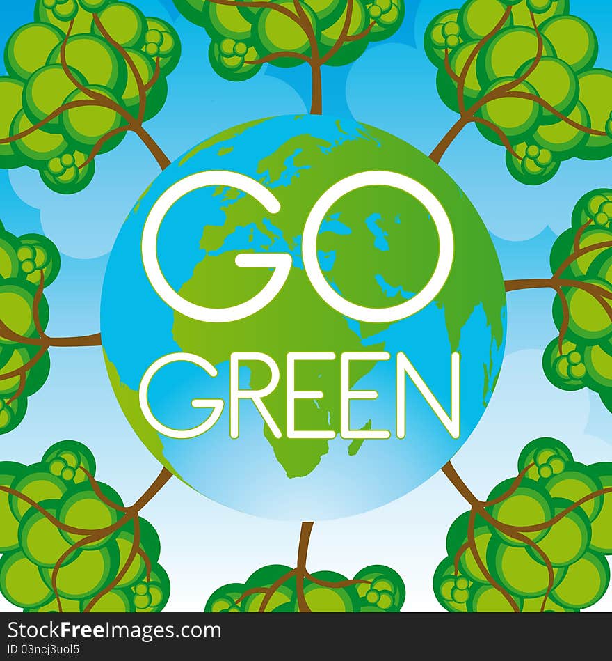 Go green background