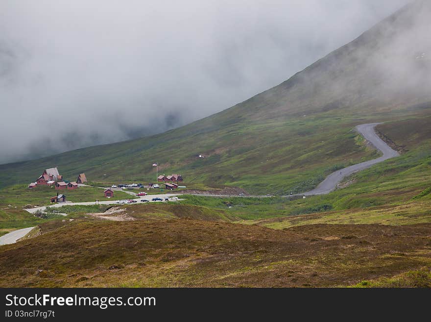 Resting Area In The Mist