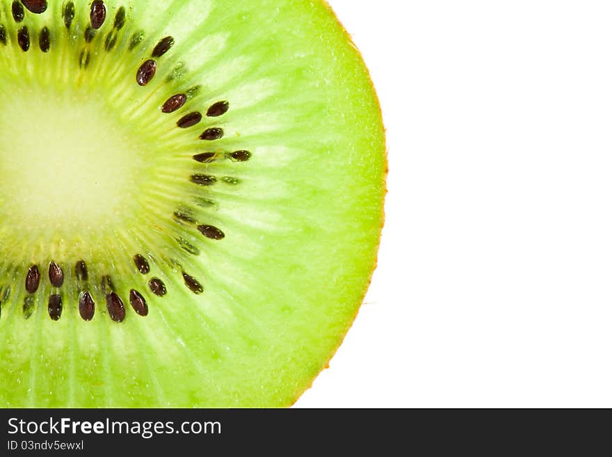 Kiwi fruit isolated on white background