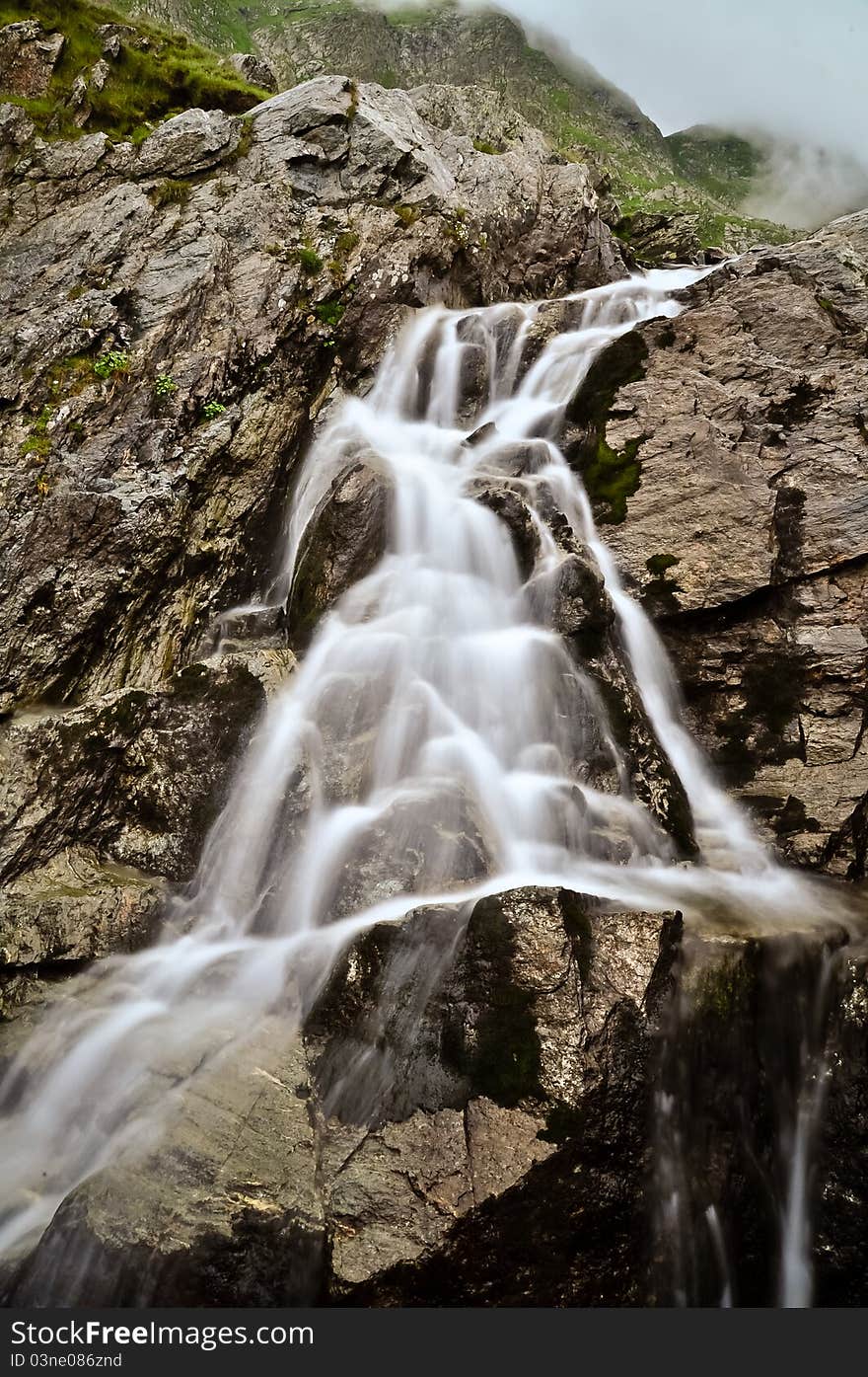 The Transfagarasan Waterfall